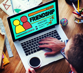 Friendship Group People Social Media Loyalty Concept