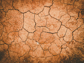 Dry and cracked earth background