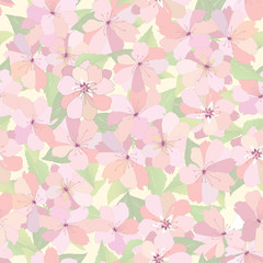 Floral seamless background Flower spring pattern. Flourish garden texture