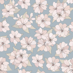 Floral seamless background Flower pattern.