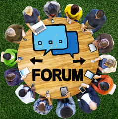 Forum Chat Message Discuss Talk Topic Concept