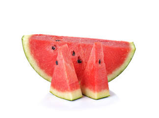 watermelon sliced  on white background