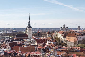 Obraz premium Cityscape of Tallinn