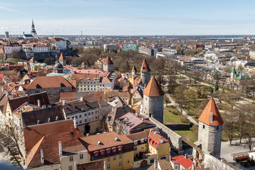 Fototapeta na wymiar Cityscape of Tallinn