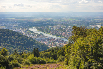 Fototapeta na wymiar View over Heidelberg