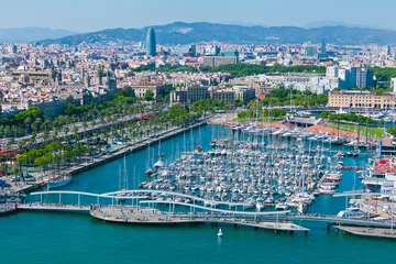 Zelfklevend Fotobehang Barcelona Haven van Barcelona