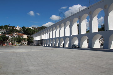 White Arches at Arcos da Lapa Rio de Janeiro Brazil
