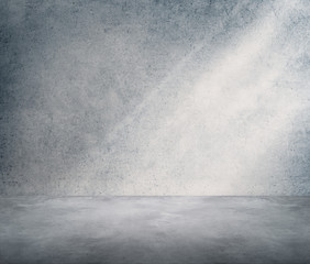 Concrete Room Corner Shadow Sunlight Wallpaper Concept