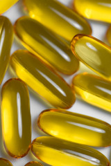 Fish oil pills isolated