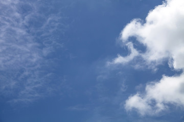 Blue sky and clouds