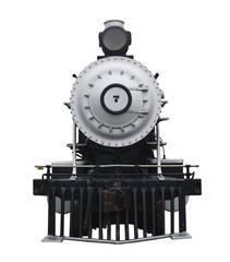 Steam Locomotive With A Clipping Path