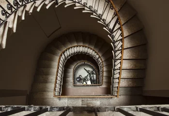 Cercles muraux Escaliers rez-de-chaussée et escalier