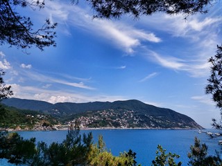 Fototapeta na wymiar Gulf of Moneglia Liguria Italy