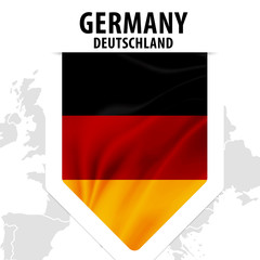 Fototapeta premium Fahne Flagge Flag Germany - Deutschland