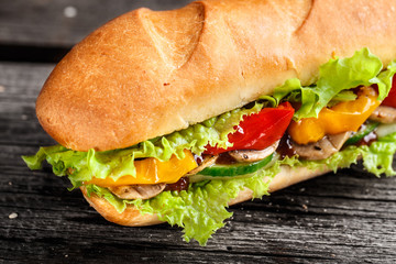 Sandwich with vegetables
