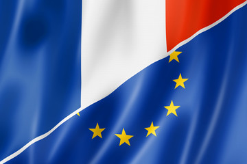 France and Europe flag