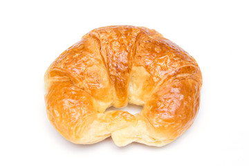 freshly baked croissants from the oven