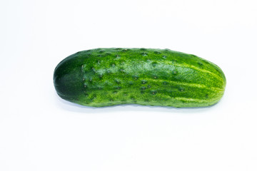 Сucumber on white background
