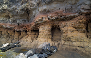 natural colonnade - eroded strata