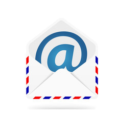 Mail envelope icon. Web element