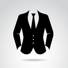 Gentleman's siut. Vector art.