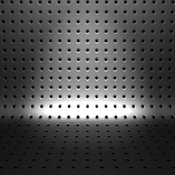Metal Background with Little Holes
