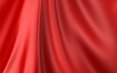 Red Wavy Cloth