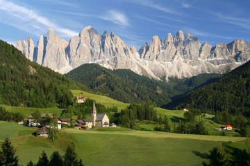 The Dolomites in the European Alps