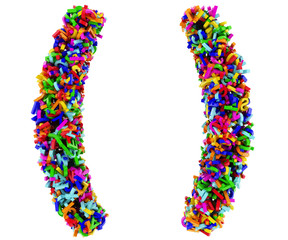 Render () symbol consists of the letters