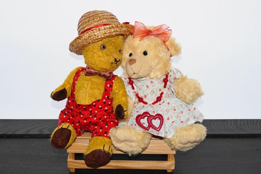 Teddy bears; teddy bear Morulet in love 