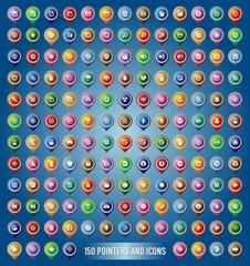 150 pointers and icons