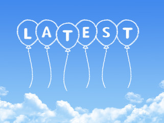 Cloud shaped as latest Message