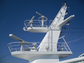 Mast on a ship