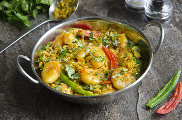 Indian prawn curry