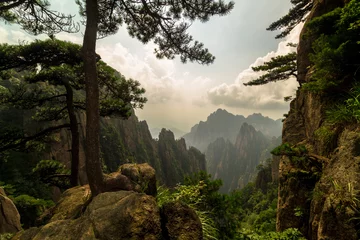 Selbstklebende Fototapete China Huangshan-Gebirge, China