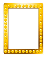 Fototapeta premium Movie Poster Frame With Lights