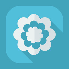 Flat modern design with shadow icon flower