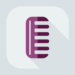 Flat modern design with shadow icon comb