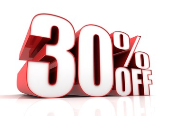 thirty percent off sale