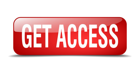 get access red square 3d realistic isolated web button