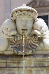 Fontana del Moro (Moor Fountain) at the Navona Square - Rome