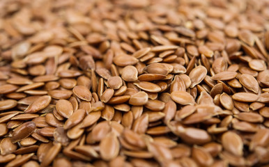 Brown flax seeds