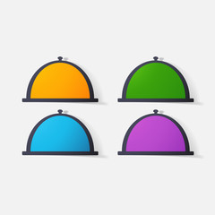 Paper clipped sticker: Cloche