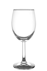 Vine glass on a white background 