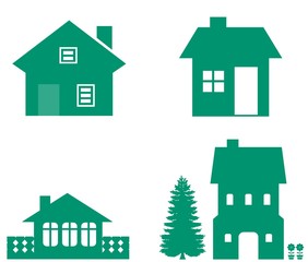 Maisons en 4 icônes