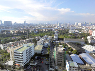 Aerial view of Bangkok, Thailand. 