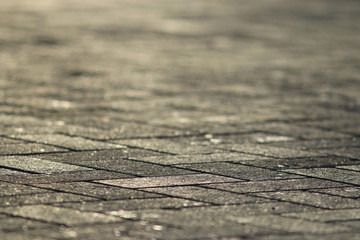 texture tile paved roadway