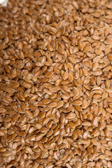 Brown flax seeds