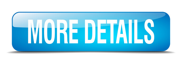 more details blue square 3d realistic isolated web button