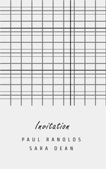 Vector minimal invitation card or ticket, monochrome geometric pattern templates. Ideal for Save The Date, tickets, anniversary date, birthday cards, invitations.